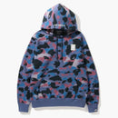 Bape Grid Camo Pullover Hoodie Purple