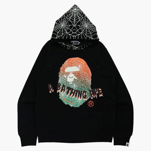 Bape Halloween Ape Head Glow in the Dark Pullover Hoodie Black