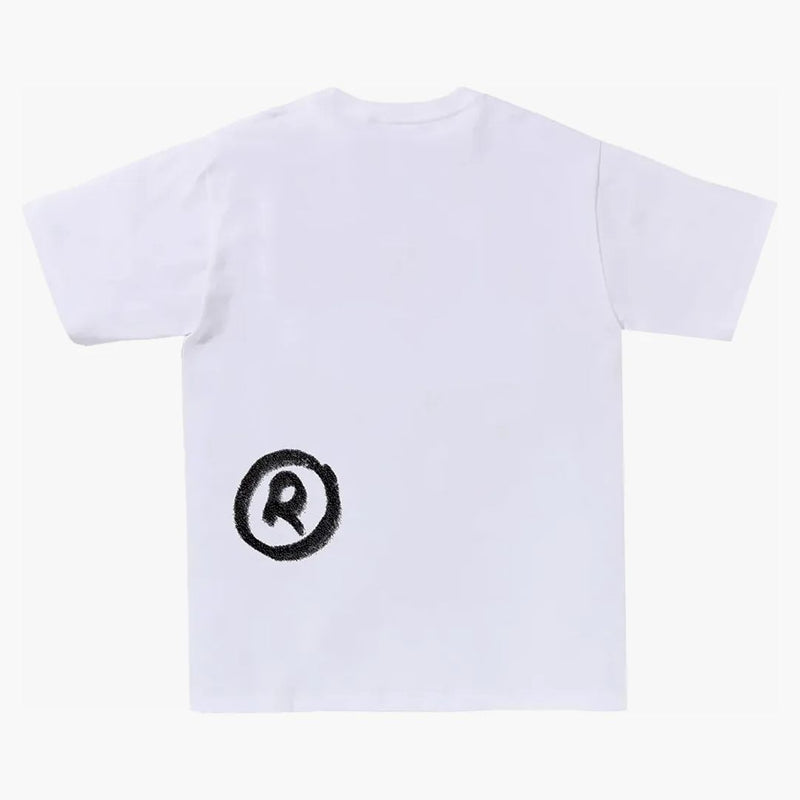 Bape ruční losování koupáním lidoope Tee White