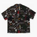 Bape hand Draw Open Collar S/S Shirt Black