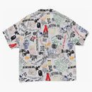 Bape hand Draw Open Collar S/S Shirt White