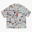 Bape hand Draw Open Collar S/S Shirt White