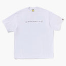 Bape Hand Drawn Logo Relaxed Fit Tee White