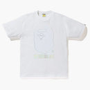 Bape HOLOGRAM BY BATHING OUTLINE TEE White