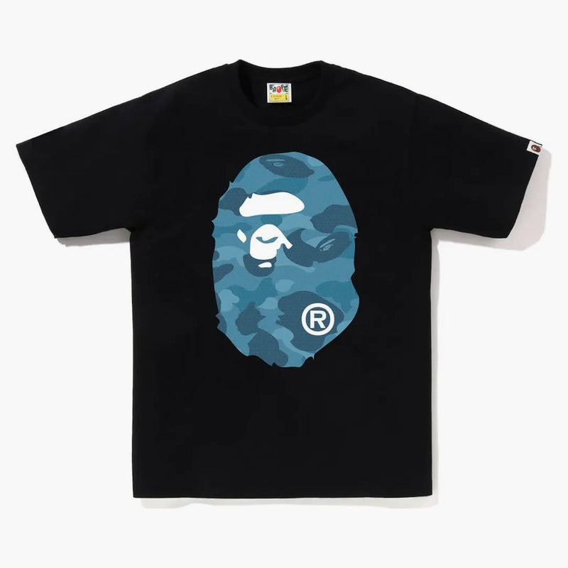 Bape Honeycomb Camo Big Ape Head Tea Black Blue