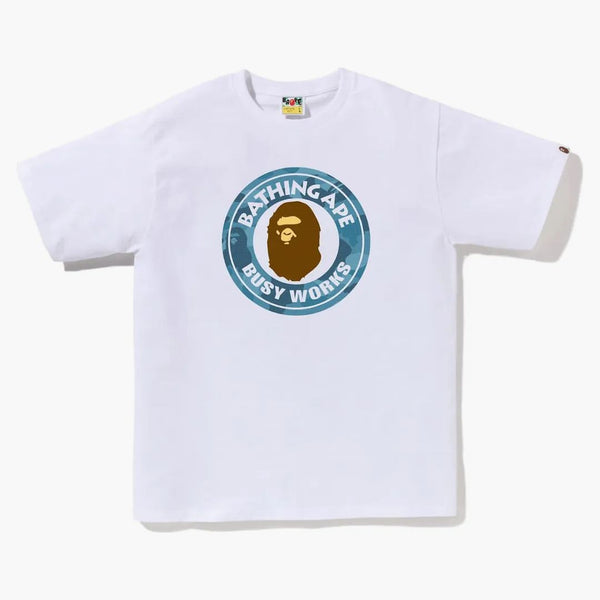 Bape Honeycomb Camo Busy Works Tea White/Blue