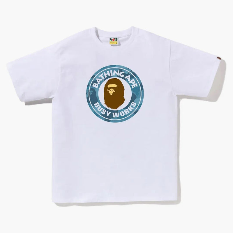 Bape a nido d'ape camo impegnato opere tè bianco/blu