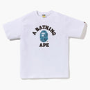 Bape Honeycomb Camo College Tee White/Blue