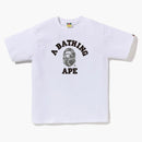 Bape Honeycomb Camo College Tee White/Gray