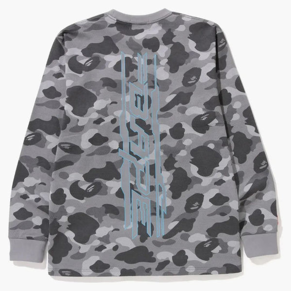 Bape a nido d'ape camo l/s tè grigio