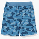 Bape Honeycomb Camo Shark Sweat Shorts Blue