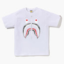 Bape Honeycomb Camo Shark Tee White/Gray