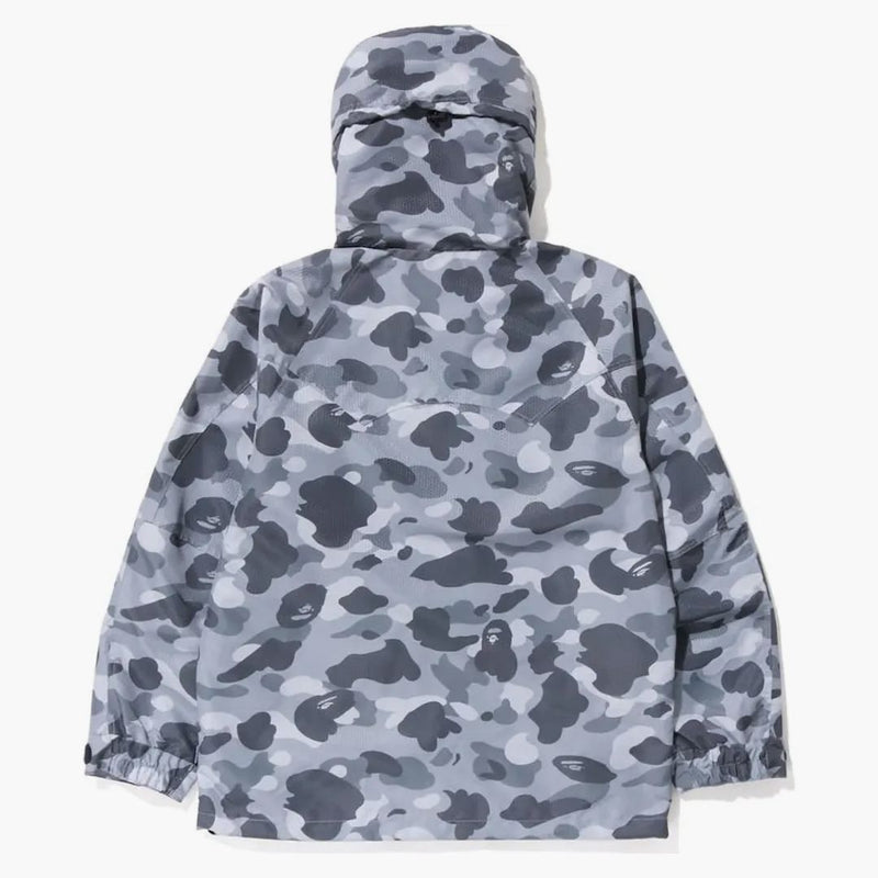 Bape Honeycomb Camo Snowboard Jacket Gray