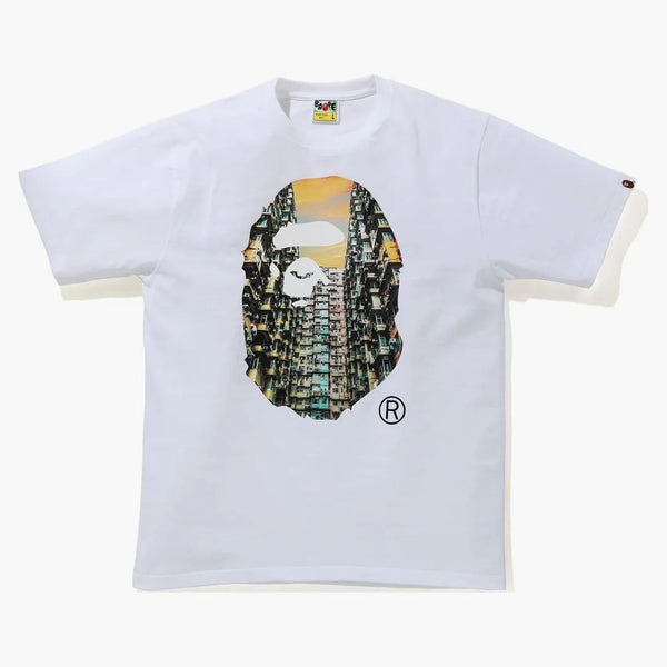 Bape Hong Kong 15th Anniversary Photo Ape Head Tee White
