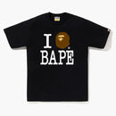 Bape I Love Bape Tee Black