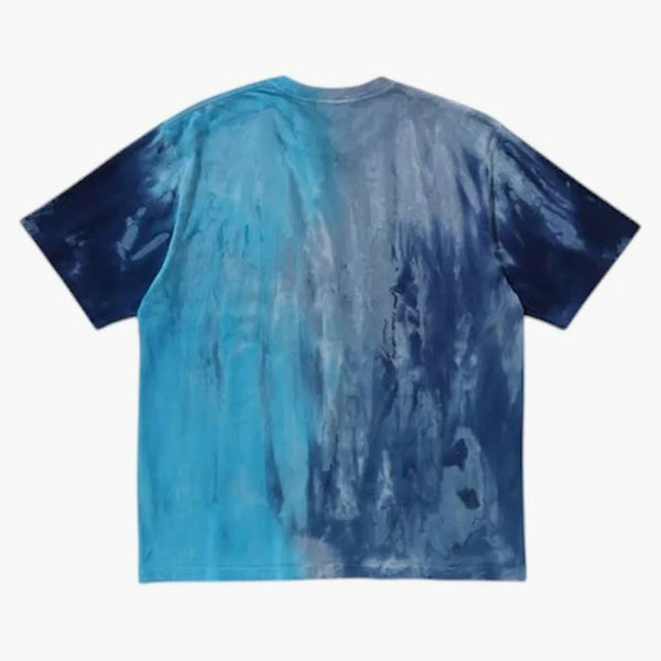 Bape Ice Dye College uvolněná fit tee modrá