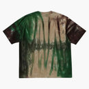 Bape Ice Dye College Relajado Fit Tee Green
