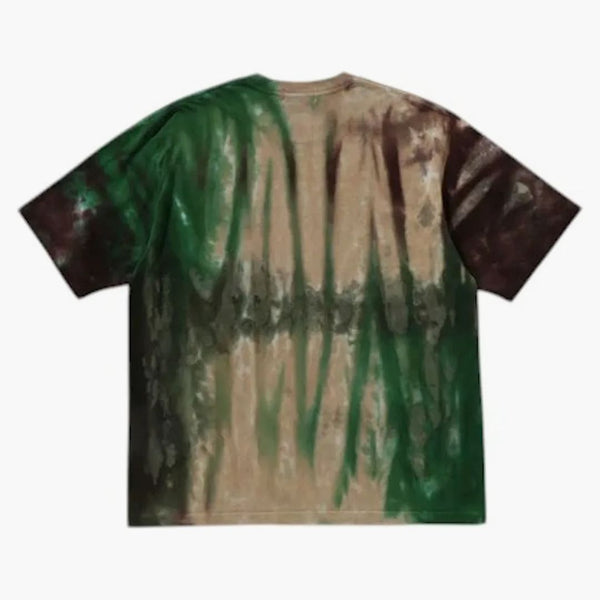 Bape Ice Dye College Relaxaded Fit Tee Green