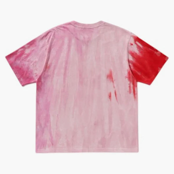 Bape Ice Dye College uvolněná fit tee růžová