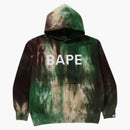 Bape Ice Dye Relaxed Fit Pullover Hoodie Green