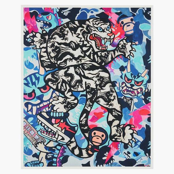 Bape Ice Tiger Camo de Simone Legno Print