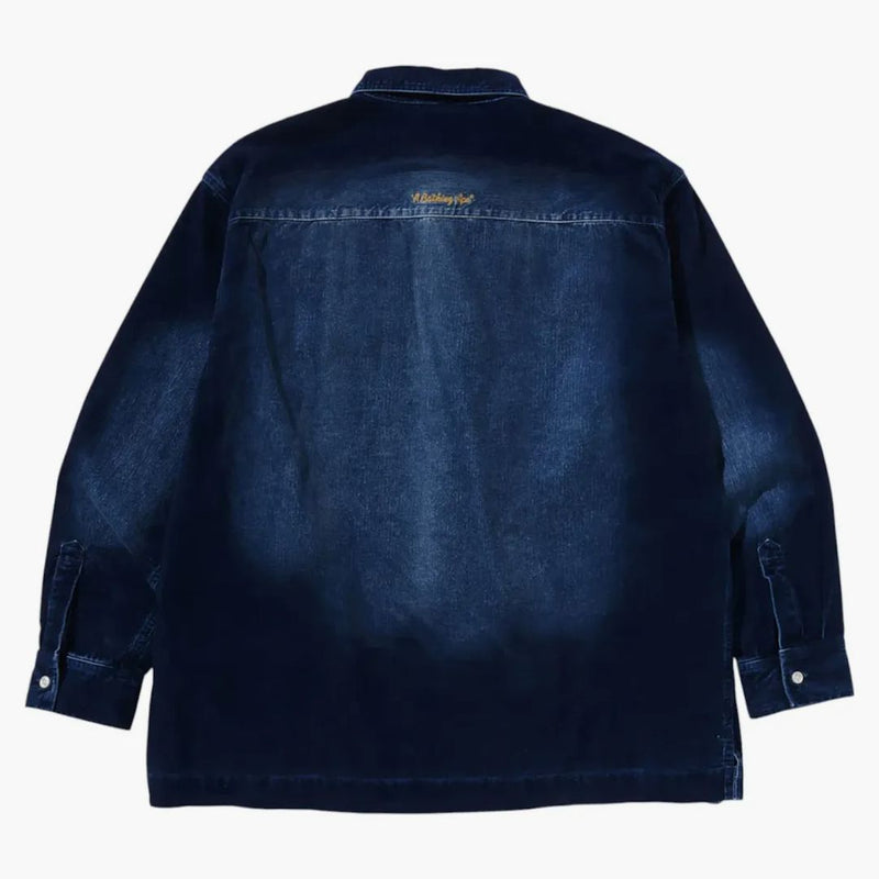 Bape Indigo Dye Corduroy L/S Shirt Indigo Blue