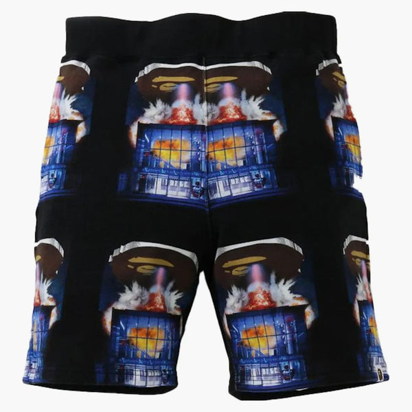 Bape Invasion Sweat Shorts Black