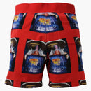 Bape Invasion Sweat Shorts Red