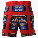 Bape Invasion Sweat Shorts Red
