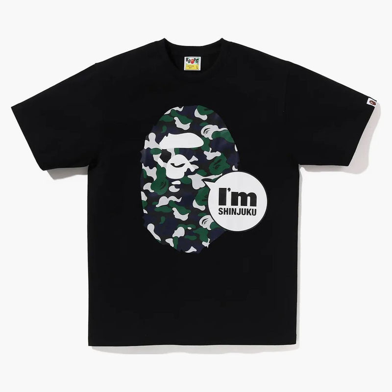 BAPE ISAN SHINJUKU Exkluzivní lidoopské hlavy čaj černé