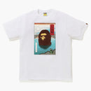 BAPE GIAPPONE A BAME APE TEE BIANCO