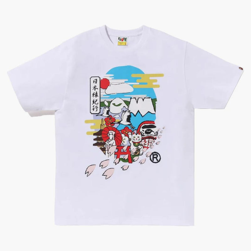 Bape Japan Culture Ape Head Tee White