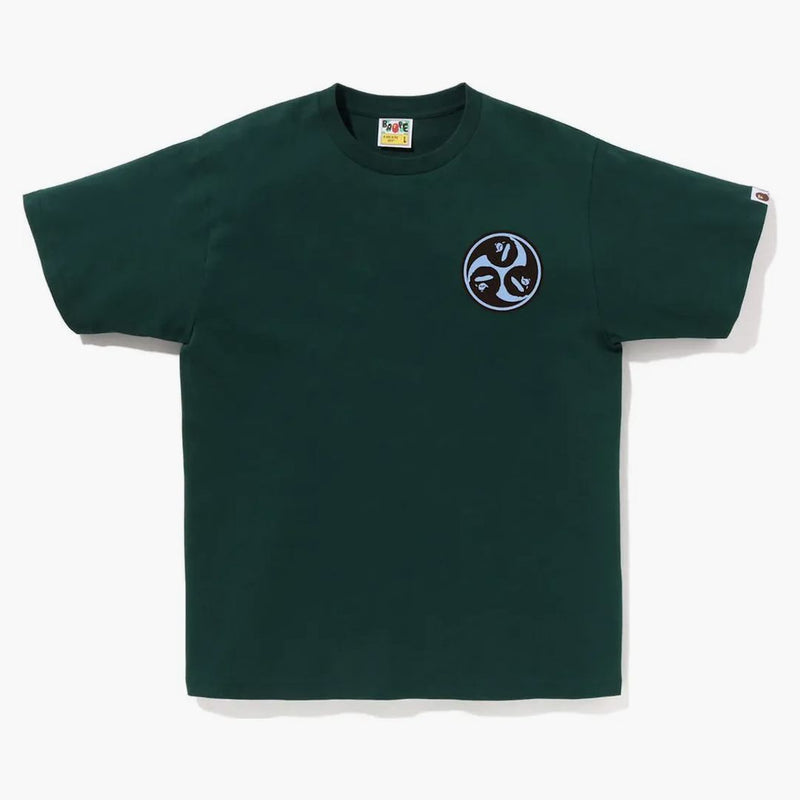 Bape Japan Culture Mitsudomoe Tea Green