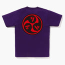 Bape Japan Culture Mitsudomoe té morado