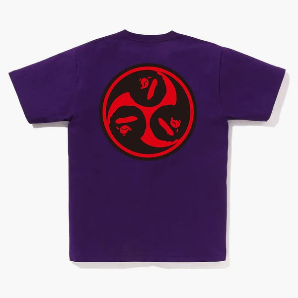 Bape Japan Culture Mitsudomoe Tea Purple