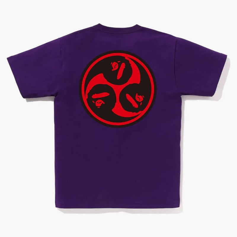 Bape Japan Culture Mitsudomoe Tea Purple