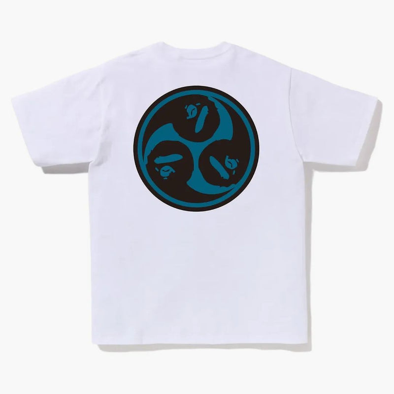 Bape Japan Culture Mitsudomoe Tea White