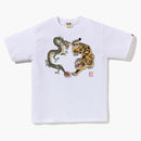 Bape Japan Culture Tiger and Dragon Tea White