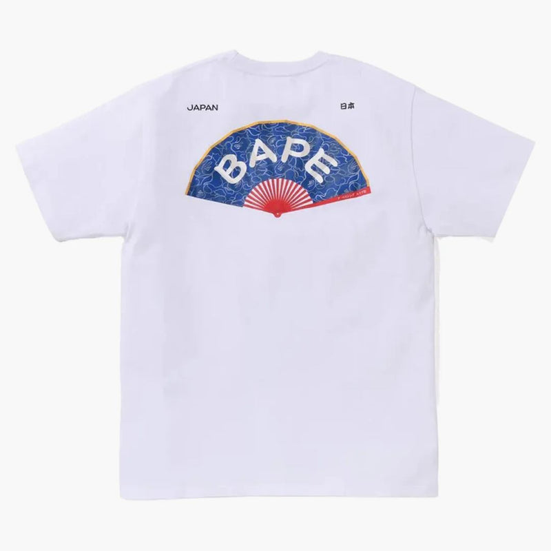 Bape Japanese fan tea white white