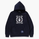 BAPE Japones Japanese Motif Relajada Fit Pulhever Hoodie Navy
