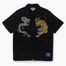Bape Japanese Motif Relajado Fit S/S Shirt Negro