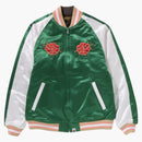 Bape Japanese Peony Embroidery Reversible Souvenir Jacket Green