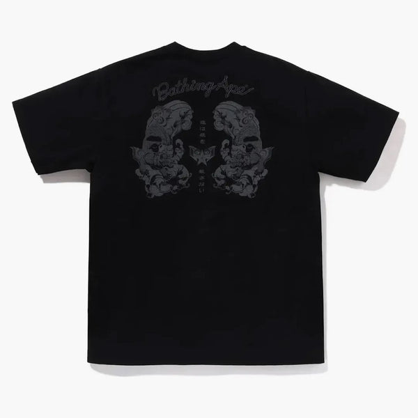 Bape japonské tetování Logo Tea Black