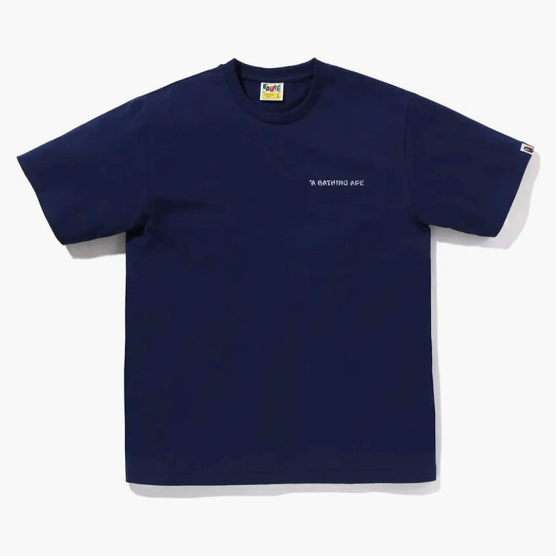 Bape Japanese Tattoo Logo Tea Navy