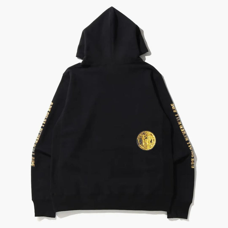 Bape Jewelry Motif Wide Pullover Hoodie Black