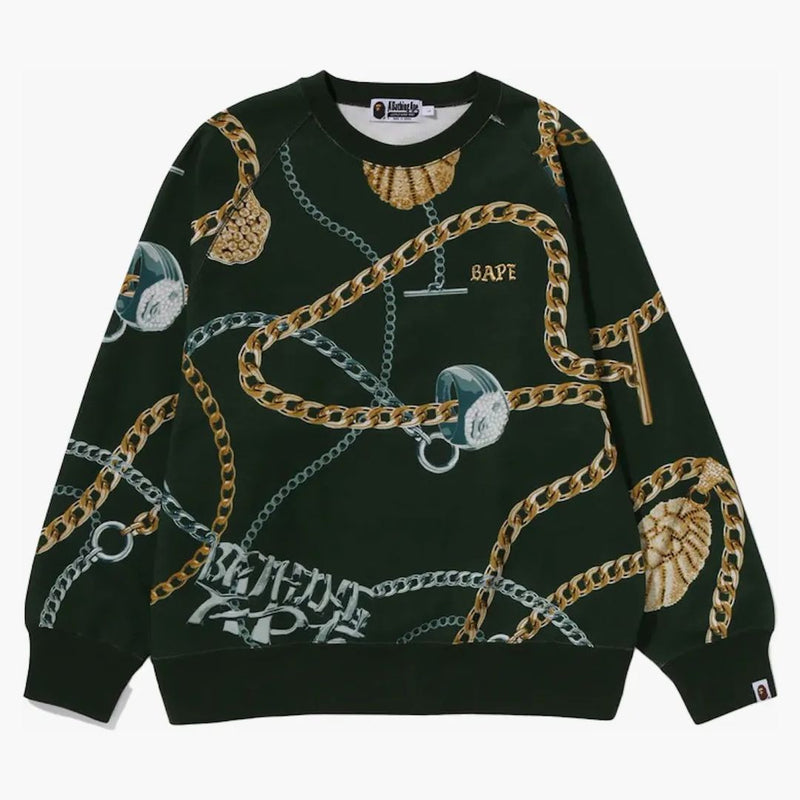 Bape Jewels Crewneck Green