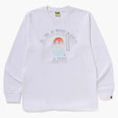 Bape Kabuki Head L/S TEE White