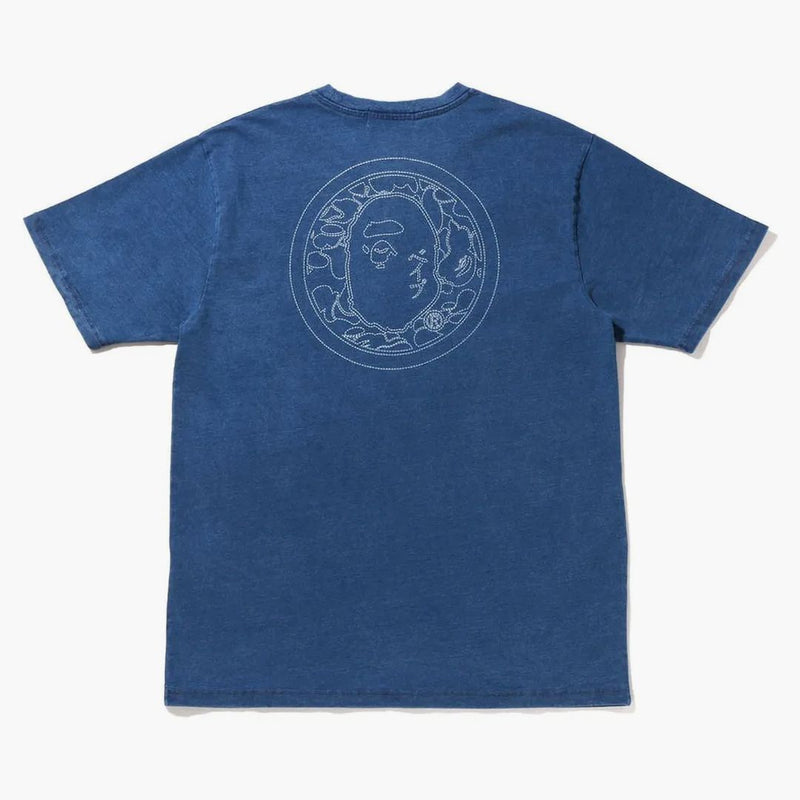 Bape Kamon Tee Indigo