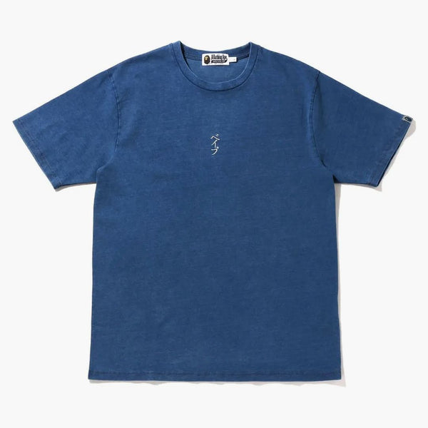 Bape Kamon Tee Indigo