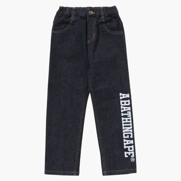 BAPE Kids 10 oz Pantalones cónicos de mezclilla de mezclilla